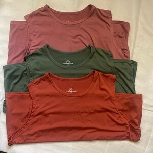 Three work out tanks tops